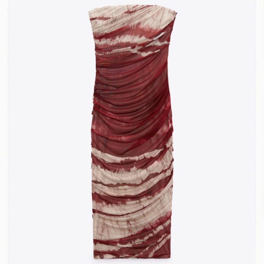 Zara printed midi dress NEW SIZE SMALL